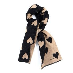 Burberry wool heart reversible scarf